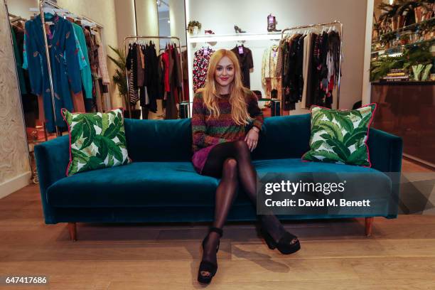 Fearne Cotton holds her charity pop-up shop at River Island with The Huffington Post UK on March 3, 2017 in London, United Kingdom.