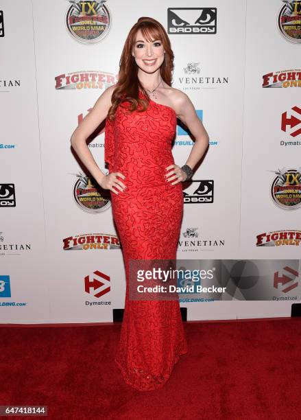 Host of UFC Minute Lisa Foiles attends the ninth annual Fighters Only World Mixed Martial Arts Awards at The Palazzo Las Vegas on March 2, 2017 in...