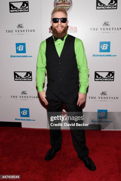 Mixed martial artist Zachary Riley attends the ninth annual Fighters Only World Mixed Martial Arts Awards at The Palazzo Las Vegas on March 2, 2017...