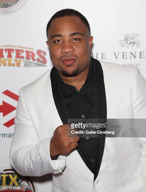 Boxer Ronald Johnson attends the ninth annual Fighters Only World Mixed Martial Arts Awards at The Palazzo Las Vegas on March 2, 2017 in Las Vegas,...