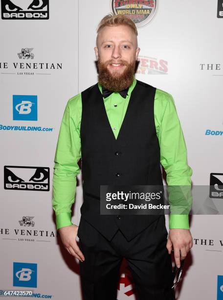 Mixed martial artist Zachary Riley attends the ninth annual Fighters Only World Mixed Martial Arts Awards at The Palazzo Las Vegas on March 2, 2017...