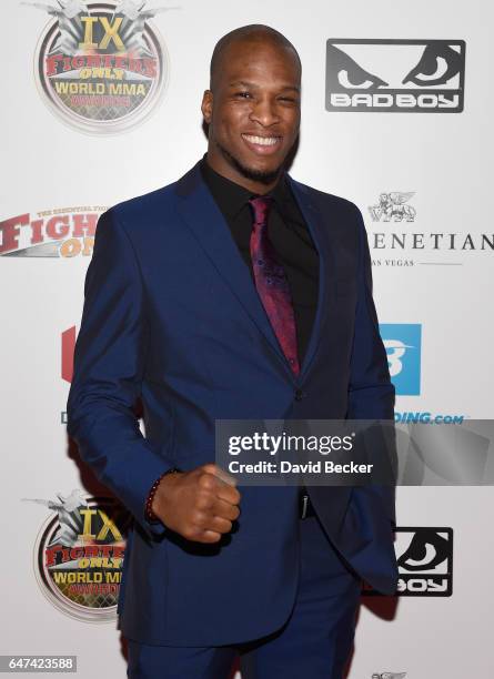 Mixed martial artist Michael Page attends the ninth annual Fighters Only World Mixed Martial Arts Awards at The Palazzo Las Vegas on March 2, 2017 in...