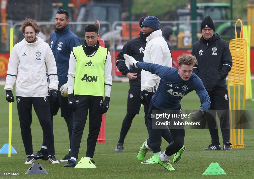 Manchester United Training and Press Conference