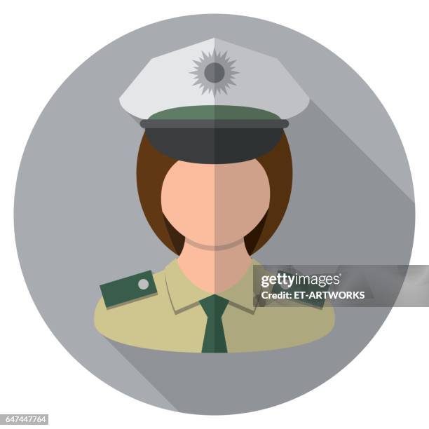 polizeichef icon - mütze stock-grafiken, -clipart, -cartoons und -symbole