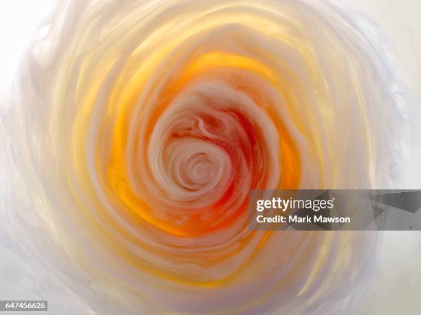 Liquid swirls and flower shapes