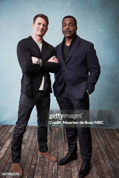 NBCUniversal Portrait Studio, March 2017 -- Pictured: Philip Winchester, Carl Weathers, "Chicago Justice" at the Four Seasons Hotel New York.