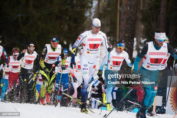 Daniel Richardsson of Sweden during the men's cross country relay during the FIS Nordic World Ski Championships on March 3, 2017 in Lahti, Finland.