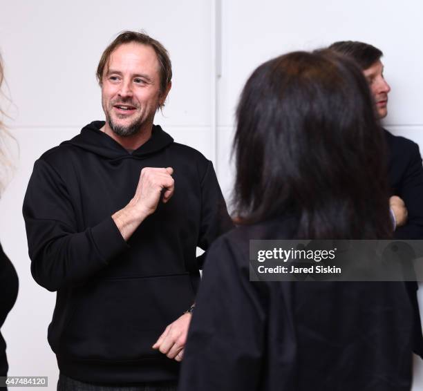 Sterling Ruby attends Gagosian Opening Reception for Sterling Ruby at Gagosian Gallery on March 1, 2017 in New York City.