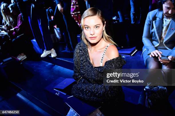 Camilla Rowe attends the Christian Dior show as part of the Paris Fashion Week Womenswear Fall/Winter 2017/2018 on March 3, 2017 in Paris, France.