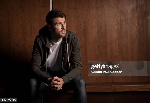Footballer Michael Carrick is photographed for Metro newspaper on February 22, 2017 in Manchester, England.