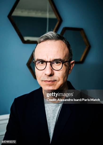 Writer Philippe Besson is photographed for Paris Match on February 14, 2017 in Paris, France.