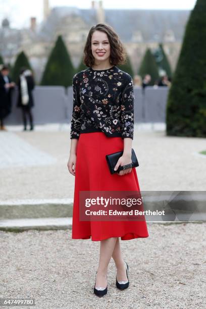 Paula Beer attends the Christian Dior show as part of the Paris Fashion Week Womenswear Fall/Winter 2017/2018 on March 3, 2017 in Paris, France.