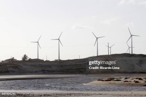 wind energy in northeastern brazil - rio grande do norte imagens e fotografias de stock