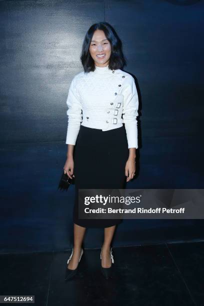 Nicole Warne attends the Christian Dior show as part of the Paris Fashion Week Womenswear Fall/Winter 2017/2018 on March 3, 2017 in Paris, France.