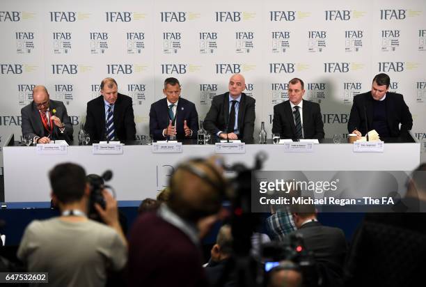 Chief executive, of The Football Association of Wales, Jonathan Ford, Cheif executive, of The Football Association of Scotland, Stewart Regan, The...