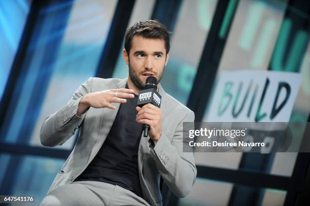 Actor Josh Bowman attends Build Series to discuss 'Time After Time' at Build Studio on March 3, 2017 in New York City.