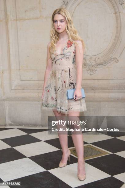 Anais Gallagher attends the Christian Dior show as part of the Paris Fashion Week Womenswear Fall/Winter 2017/2018 on March 3, 2017 in Paris, France.