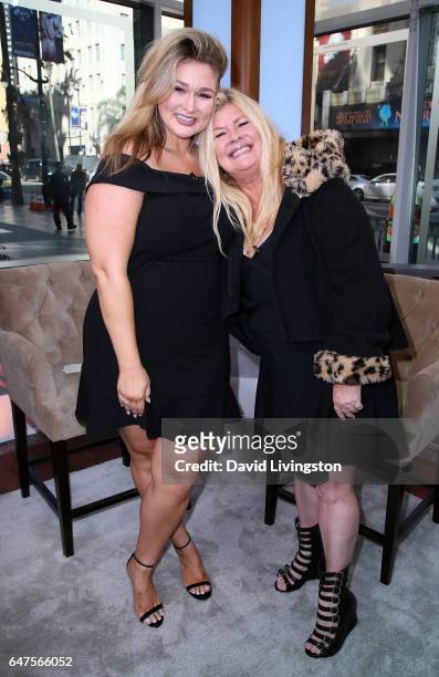 Model Hunter McGrady and mother Brynja McGrady visit Hollywood Today Live at W Hollywood on March 3, 2017 in Hollywood, California.