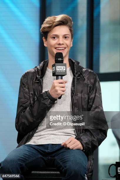 Jace Norman attends the Build Series to discuss "Henry Danger" at Build Studio on March 3, 2017 in New York City.