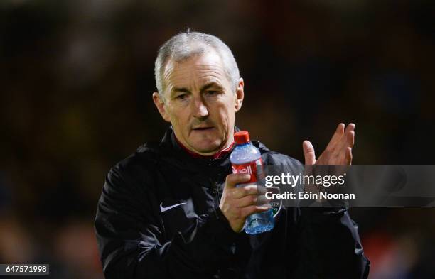 Cork , Ireland - 3 March 2017; Cork City manager John Caulfield ahead of the SSE Airtricity League Premier Division match between Cork City and...