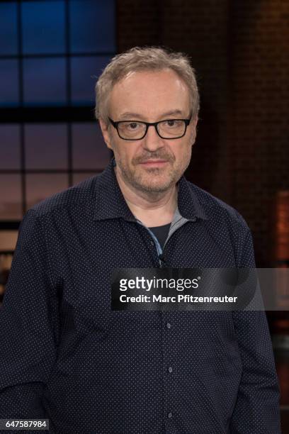 Josef Hader attends the 'Koelner Treff' TV Show at the WDR Studio on March 3, 2017 in Cologne, Germany.