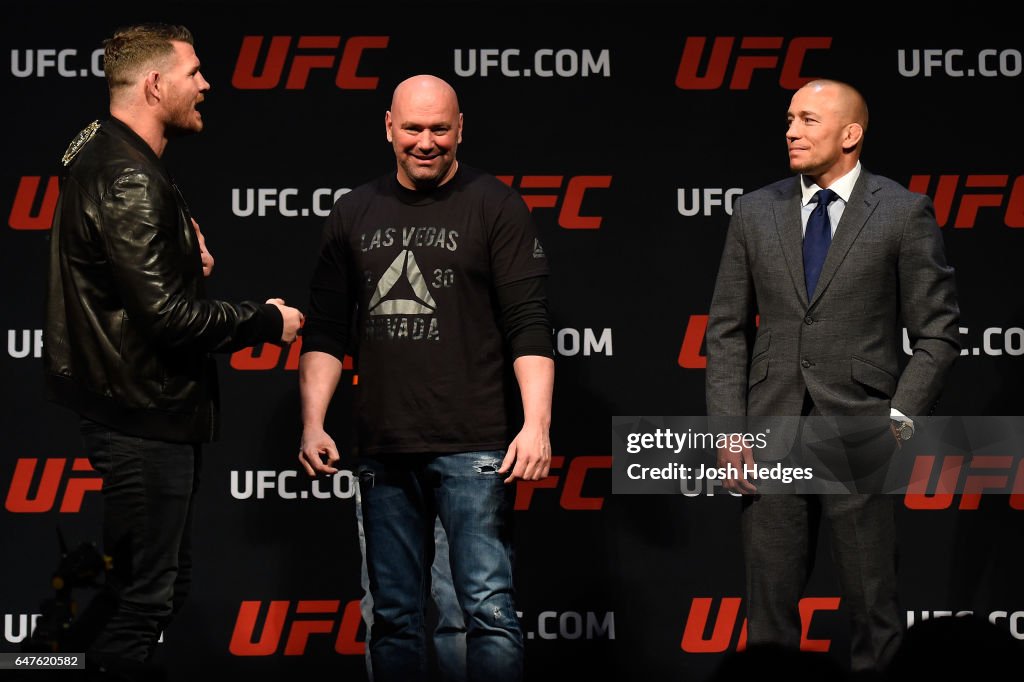 UFC: Bisping v St-Pierre Press Conference