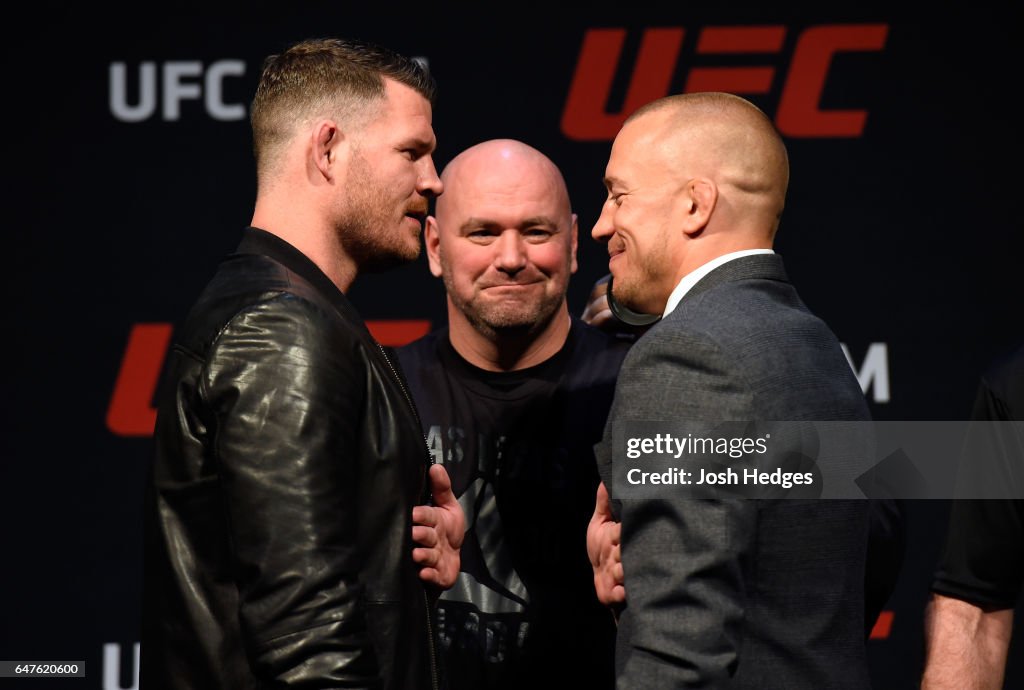 UFC: Bisping v St-Pierre Press Conference