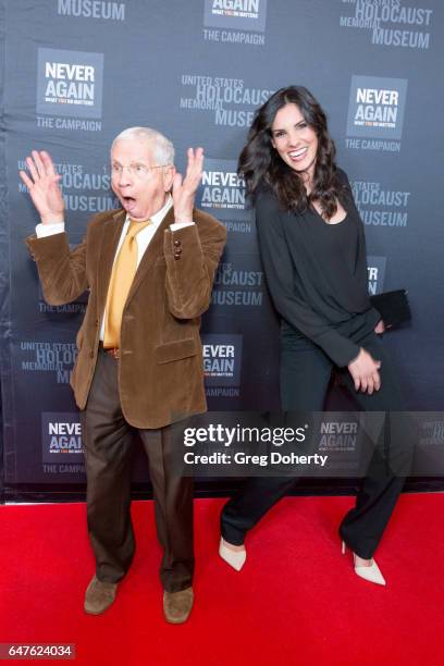 Actors Robert Clary and Daniela Ruah attend the United States Holocaust Memorial Museum Presents 2017 Los Angeles Dinner: What You Do Matters at The...