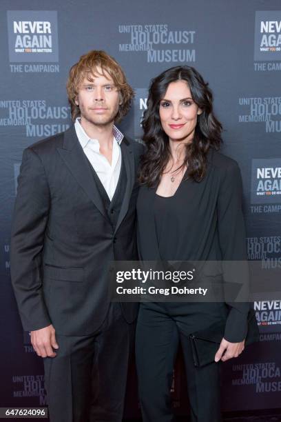 Actors Eric Christian Olsen and Daniela Ruah attend the United States Holocaust Memorial Museum Presents 2017 Los Angeles Dinner: What You Do Matters...
