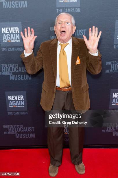 Actor Robert Clary attends the United States Holocaust Memorial Museum Presents 2017 Los Angeles Dinner: What You Do Matters at The Beverly Hilton...