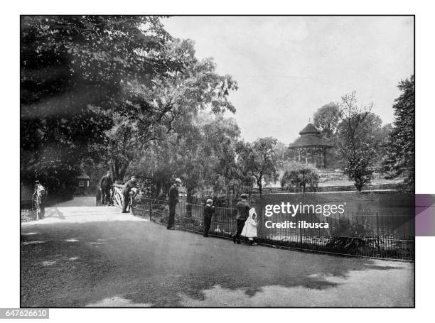 antique london's photographs: waterlow park - waterlow park stock illustrations