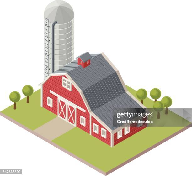 barn - red barn stock illustrations