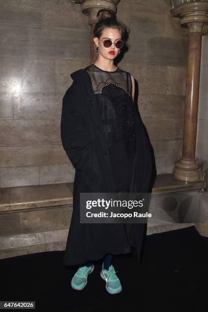 Lindsey Wixson attends 'A Better High' Party as part of the Paris Fashion Week Womenswear Fall/Winter 2017/2018 at American Cathedral Of Paris on...