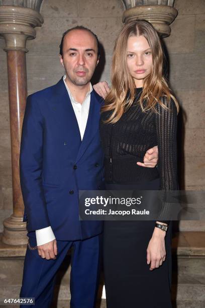 Magdalena Frackowiak and Francesco Scognamiglio attend 'A Better High' Party as part of the Paris Fashion Week Womenswear Fall/Winter 2017/2018 at...