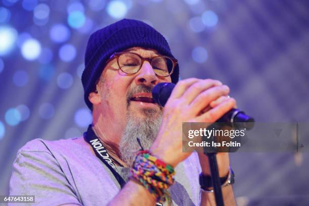 British singer, guitar player and composer Chris Thompson performs at the last rehearsal for the concert 'Man Doki Soulmates: Wings Of Freedom' at...