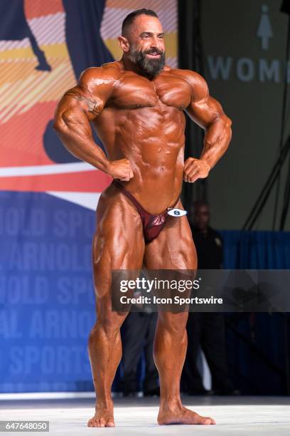Guy Cisternino competes in the Arnold Classic 212 as part of the Arnold Sports Festival on March 3 at the Greater Columbus Convention Center in...
