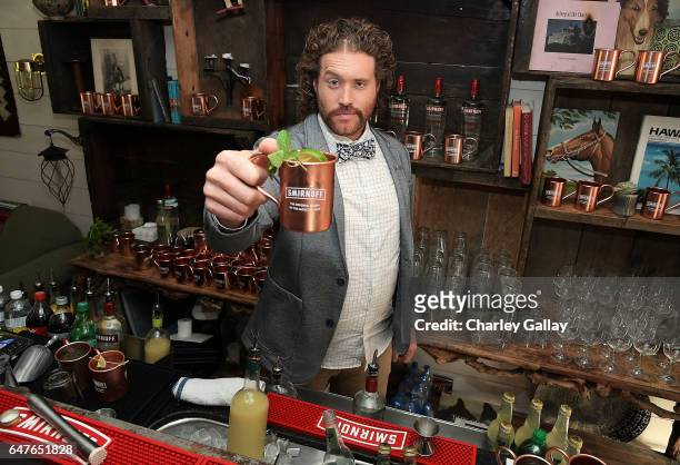 Miller toasts Smirnoff Moscow Mules to the first official National Moscow Mule Day at Fairmont Miramar Hotel on March 3, 2017 in Santa Monica,...
