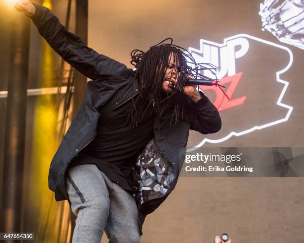 Rapper Waka Flocka Flame performs Okeechobee Music Festival on March 3, 2017 in Okeechobee, Florida.