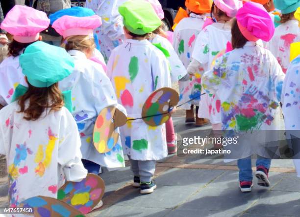 children's carnival - paraden stock-fotos und bilder