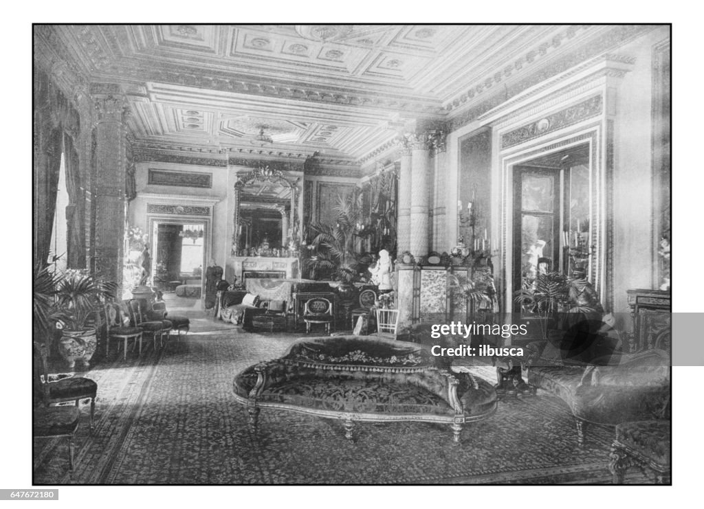 Antique London's photographs: Drawing room in Marlborough House