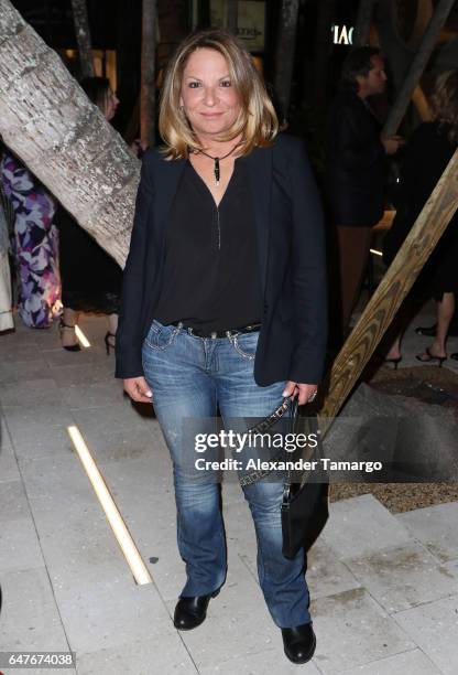 Dra Ana Maria Polo is seen at the grand opening of the Estefan Kitchen restaurant at the Palm Court in the Design District on March 3, 2017 in Miami,...