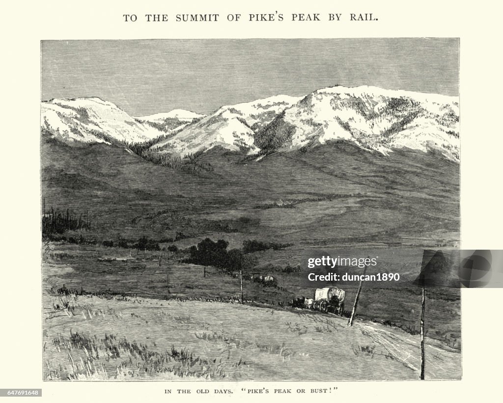 Pikes Peak, Colorado, 19th Century