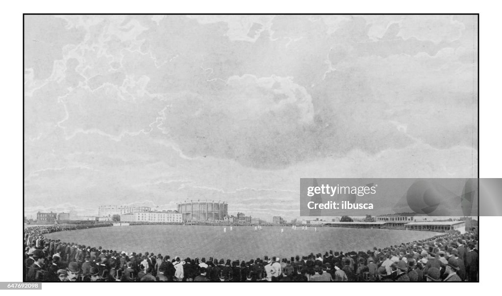 Antique London's photographs: Cricket at Kennington Oval