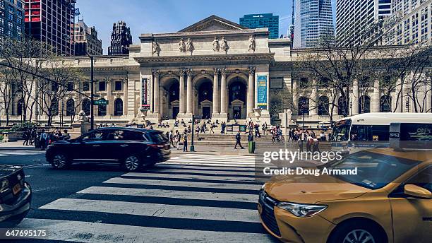 new york public library, new york, usa - fifth avenue stock pictures, royalty-free photos & images