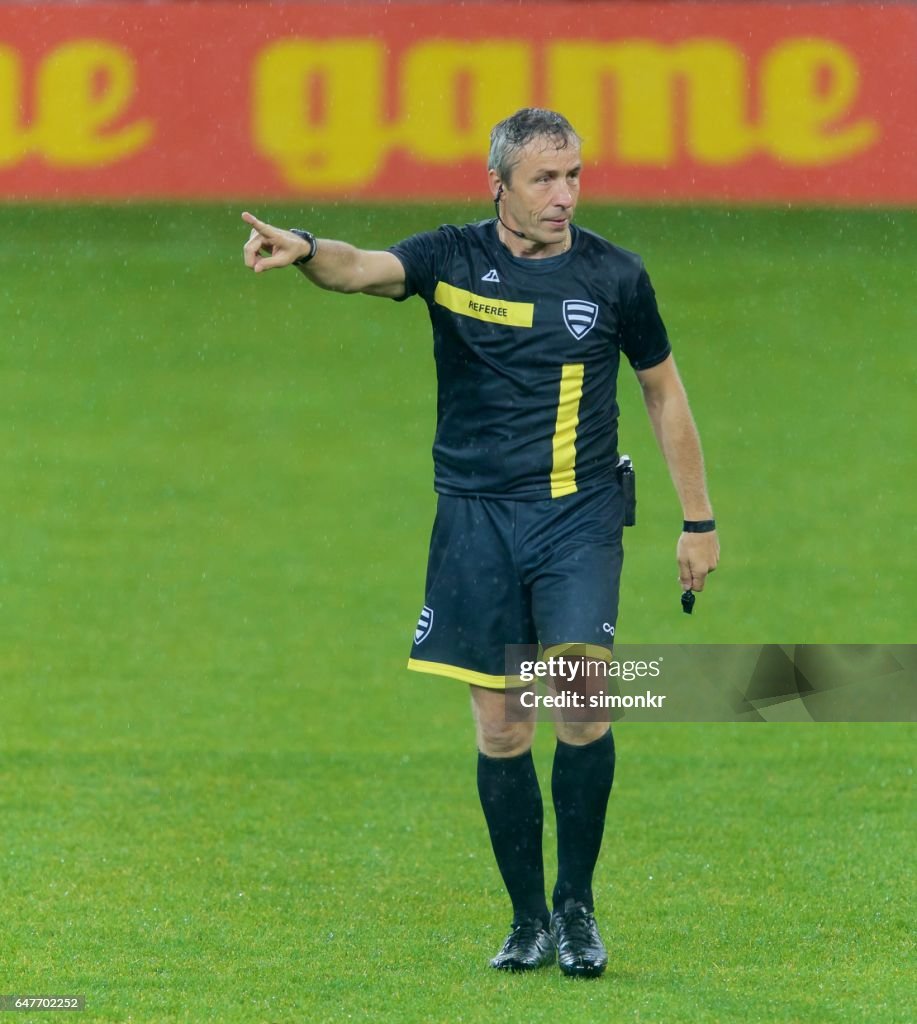 Referee pointing