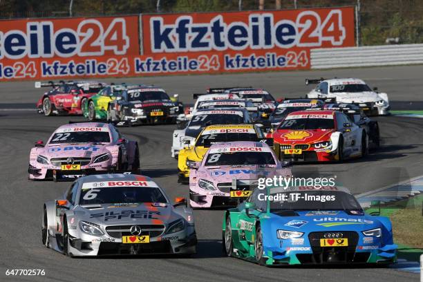 Robert Wickens of Canada and Mercedes team HWA, Edoardo Mortara of Italy, Lucas Auer of Austria and BWT Mercedes-AMG, Christian Vietoris of Germany...