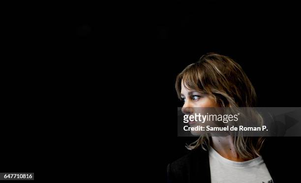 Lisi Linder poses for a portrait session at Novotel Madrid Center on March 2, 2017 in Madrid, Spain.