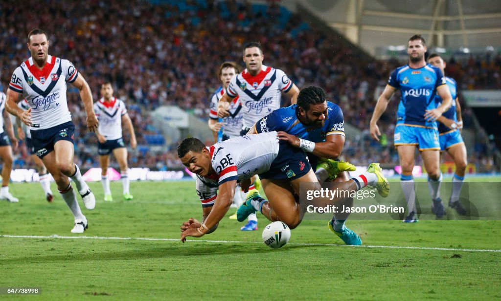 NRL Rd 1 - Titans v Roosters