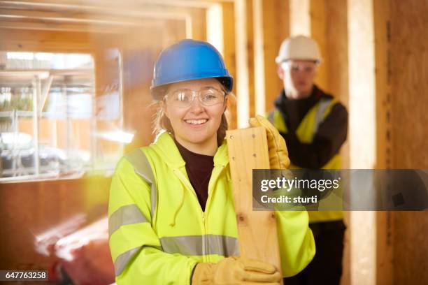 happy construction trainees - civil engineering student stock pictures, royalty-free photos & images