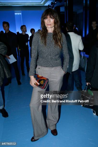 Caroline de Maigret attends the Haider Ackermann show as part of the Paris Fashion Week Womenswear Fall/Winter 2017/2018 on March 4, 2017 in Paris,...